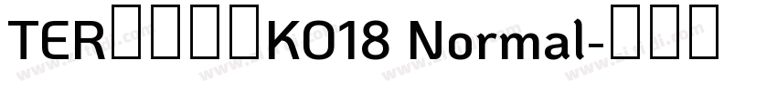 TER第三罗马KO18 Normal字体转换